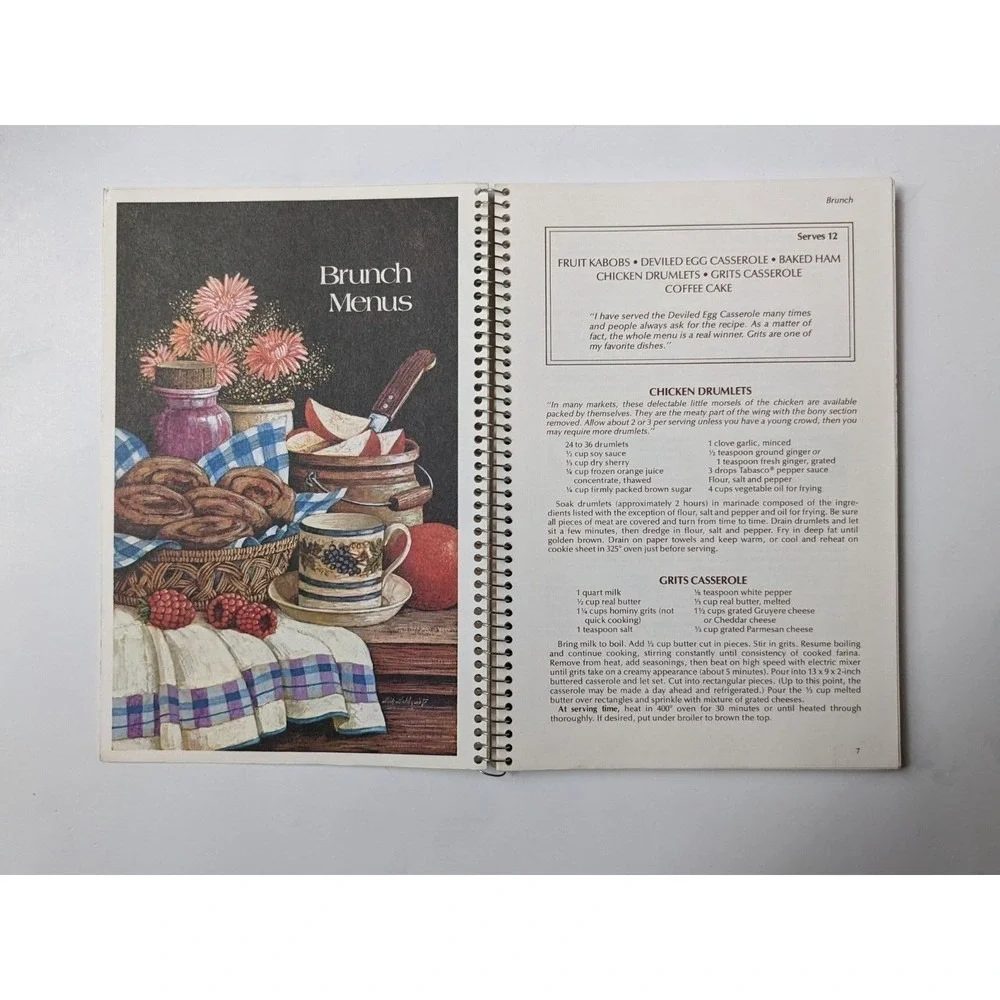 Miriam B. Loo's Menu Planner Cookbook (1978) Vintage Spiralbound‎